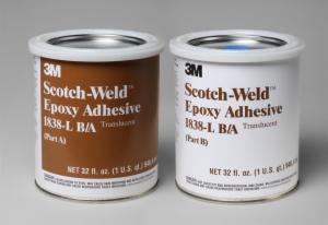 3M™ Scotch-Weld Epoxy Adhesive 1838L, Translucent, Part B/A, 2 Quart, 6 Kit/Caseimage