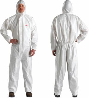3M™ Disposable Protective Coverall 4510-L White Type 5/6, 20 EA/Caseimage