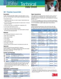 3M™ Protective Coverall 4565 Technical Specifications