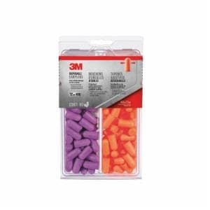 3M™ Disposable Earplugs, 92059H80-DC, Multicolor, 80 pairs/pack, 6 packs/caseimage