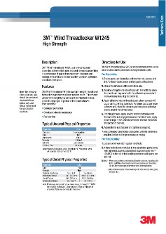 3M™ Wind Threadlocker W1245 High Strength