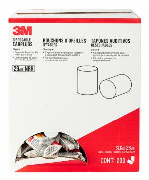 3M™ Disposable Classic Earplugs, 90581H200-C, 1 pair/pack, 200 packs/caseimage