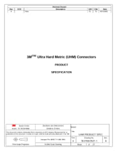3M(TM) Ultra Hard Metric (UHM) Connectors
