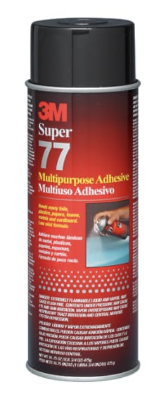 3M Super 77 Spray Adhesive 304g/can 12/ctn