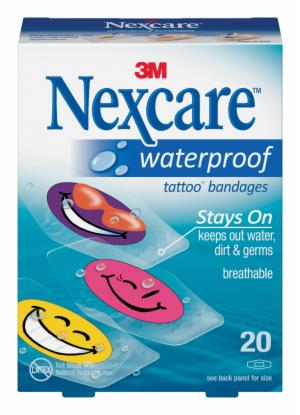 Nexcare Waterproof Bandages, Cool Collection 594-20 image Nexcare Waterproof Bandages, Cool Collection 594-20image