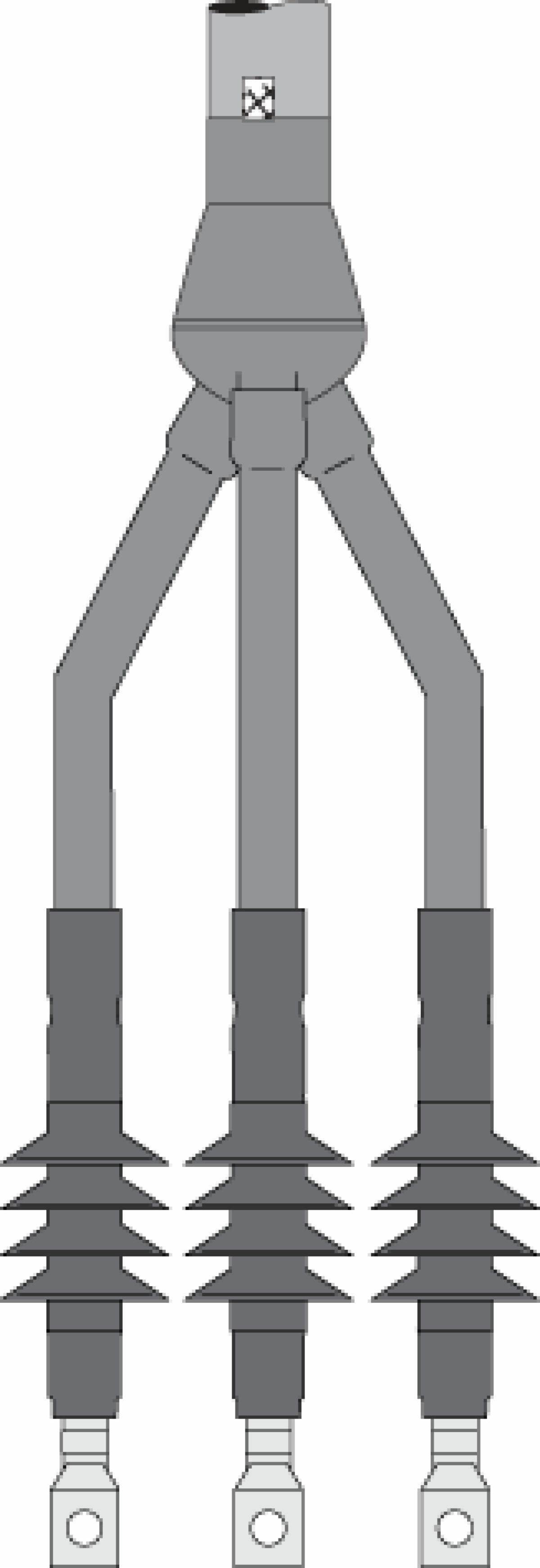 3M™ Cold Shrink QTIII Three Conductor Cable Termination Kit 7695S4