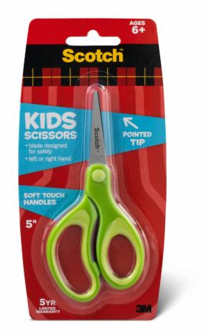 Scotch Kids 5 inch Scissors 1442P, Soft Grip, Pointed, 6+image