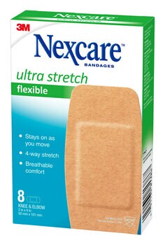 Nexcare(TM) Ultra Stretch Flexible 8-count Knee & Elbow size