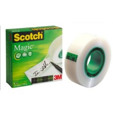 Taśma samoprzylepna Scotch® Magic™, matowa, w pudełku, 19mm x 33m (4 pack)