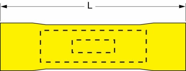 ™ Vinyl Insulated Brazed Seam Butt Connector 66-WP