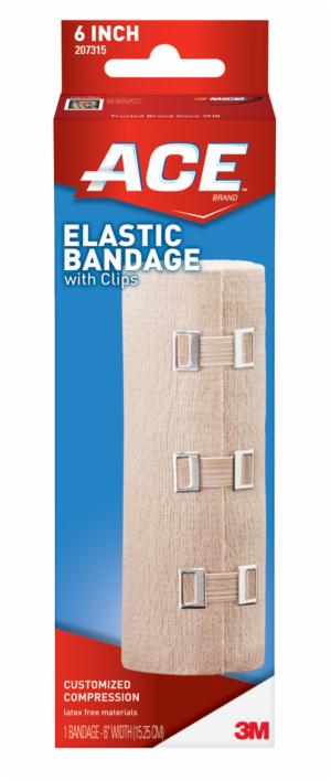 ACE Brand Elastic Bandage w/clips 207315, 6 inimage