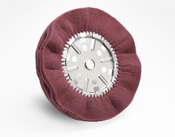 Scotch-Brite High Strength Satin Pleated Buff Wheel