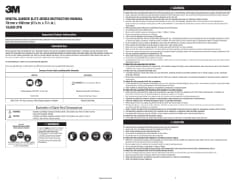 3M(TM) OS - Elite Series Instruction Manual, 2-3/4 in x 7-3/4 in