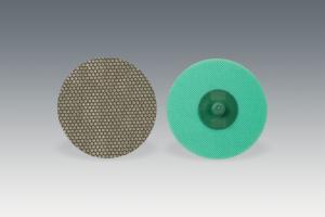 3M™ Roloc Flexible Diamond Disc 6234J, M250, TR, Green, 3 in, Die R300V, 5 ea/Case image 3M™ Roloc Flexible Diamond Disc 6234J, M250, TR, Green, 3 in, Die R300V, 5 ea/Caseimage