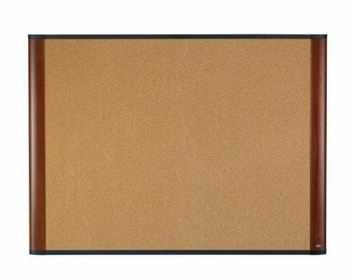 3M(TM) Cork Boards Widescreen Mahogany 48"x36" (4'x3') C4836MY
