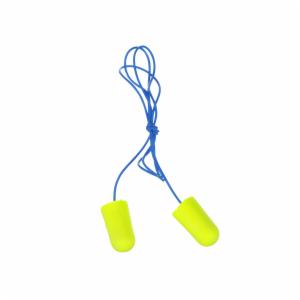 3M™ E-A-Rsoft Yellow Neons Earplugs 311-1251, Corded, Poly Bag, Large Size, 2000 Pair/Caseimage