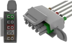 Philips v. Viridia Telemetry 5-Lead Set, AHA - WH, GR, BR, R, BK