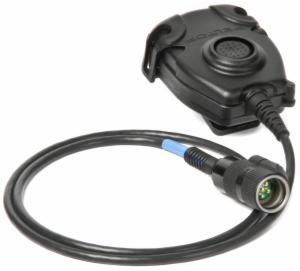 3M™ PELTOR Push-To-Talk (PTT) Adapter Military Radio FL5601-02, with 6-PIN MIL-C-55116 Connector, 1 EA/Caseimage