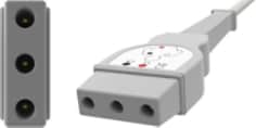 ECG Cables, 3-Lead, Safety Din, Detachable, D3C90