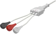 ECG Cables, 3-Lead, 1 Piece Molded Cable, Non-Detachable, F3C58