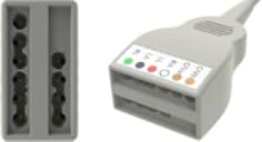 ECG Cables, 10-Lead Yoke (6+4), Universal Din, YMC10PH64