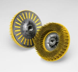 Scotch-Brite Bristle Disc, 80, 4-1/2 in x 5/8 in-11 Internal, 5/Carton, 10 ea/Caseimage