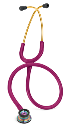 3M™ Littmann® 嬰兒型聽診器 2157, 草莓紅色管/炫彩聽頭