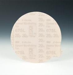 3M(TM) Diamond MFF PSA Disc 675, 5 x NH, 20 Micron, Back