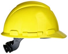 3M™ Hard Hat, Yellow 4-Point Ratchet Suspension H-702R, 20 ea