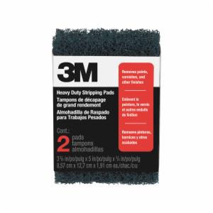 3M™ Heavy Duty Stripping Pads 10111NA, 3 Coarse, Two-pack, Open Stock, 3-3/8 in. x 5 in. x 3/4 in. eachimage