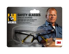 Holmes Safety Eyewear Black Frame Clear Lenses 3M Puerto Rico