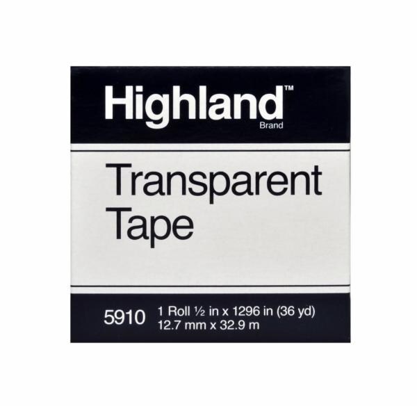 Highland Transparent Tape 5910