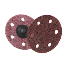 3M(TM) Roloc(TM) SC Discs, TR, A-MED, Maroon, 3", 6-Holes, AO