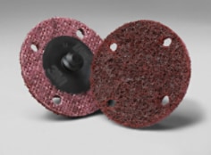 3M(TM) Roloc(TM) SC Discs, TR, A-MED, Maroon, 2", 4-Holes, AO