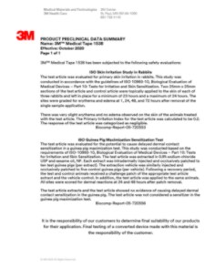 Med Spec Tape Clinical Summary