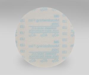 3M™ Hookit Microfinishing Film Disc 268L, 40 Mic 3MIL, Type D, 5 in x NH, Die 500X, 50/Carton, 500 ea/Caseimage
