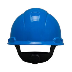 3M™ Hard Hat, Vented Blue 4-Point Ratchet Sus. H-703V Back