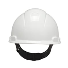3M(TM) Hard Hat, White 4-Point Pinlock Suspension H-701P, Back