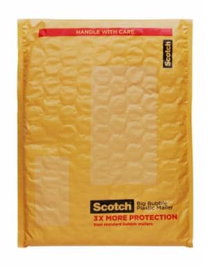Scotch Big Bubble Plastic Mailer BB8915-48, 10.5 in x 15.25 in, 4/Inner, 12 Inners/Case, 48/1image