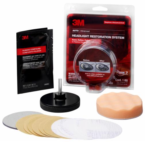 3M(TM) Headlight Lens Restoration System, 39008