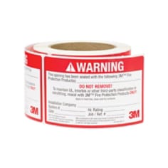 3M(TM) Firestop Identification Label