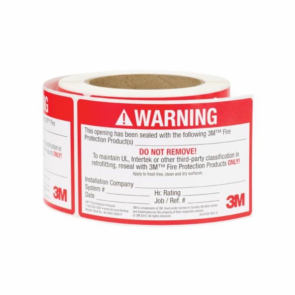 ™ Firestop Identification Label