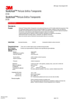 3M™Scotchcal Película Gráfica Transparente Série 8150