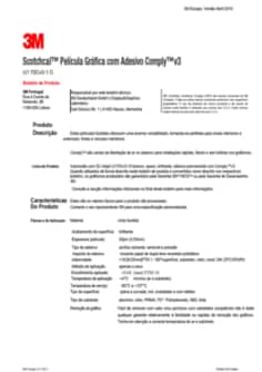 3M™Scotchcal Película Gráfica com Adesivo Comply™v3 Série IJ170