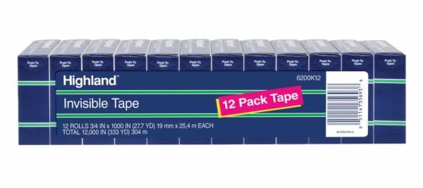 Highland Invisible Tape 6200K12