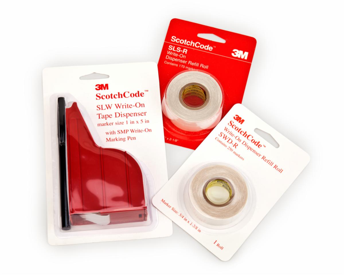 3M™ ScotchCode™ WriteOn Wire Marker SLS Refill Roll, SLSR, 1 in x 2.5