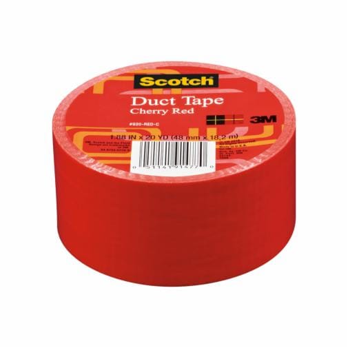 3M(TM) Scotch(R) Brand Duct Tape - Cherry Red