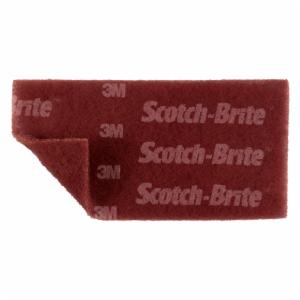Scotch-Brite Durable Flex Hand Pad, MX-HP, A/O Very Fine, Maroon, 4-1/2 in x 9 in, 25/Carton, 100 ea/Caseimage