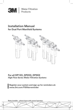 3M(TM) WFP Dual Port Manifold Water Filtration Systems, I/O