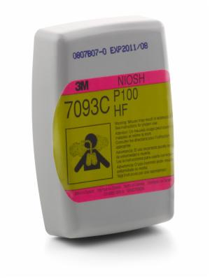 3M™ Hydrogen Fluoride Cartridge/Filter 7093CB, P100, with Nuisance Level Organic Vapor and Acid Gas Relief 144 EA/Caseimage